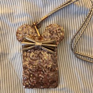 Disney Parks Rose Gold Loungefly Lanyard